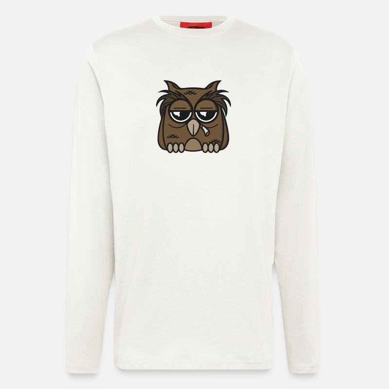Eule - Langarmshirt - made by SPREAD  - OFF WHITE