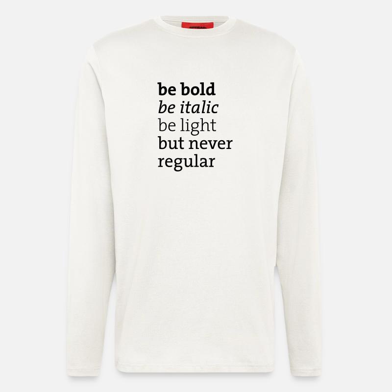 be never regular - Longsleeve - made by SPREAD  - OFF WHITE