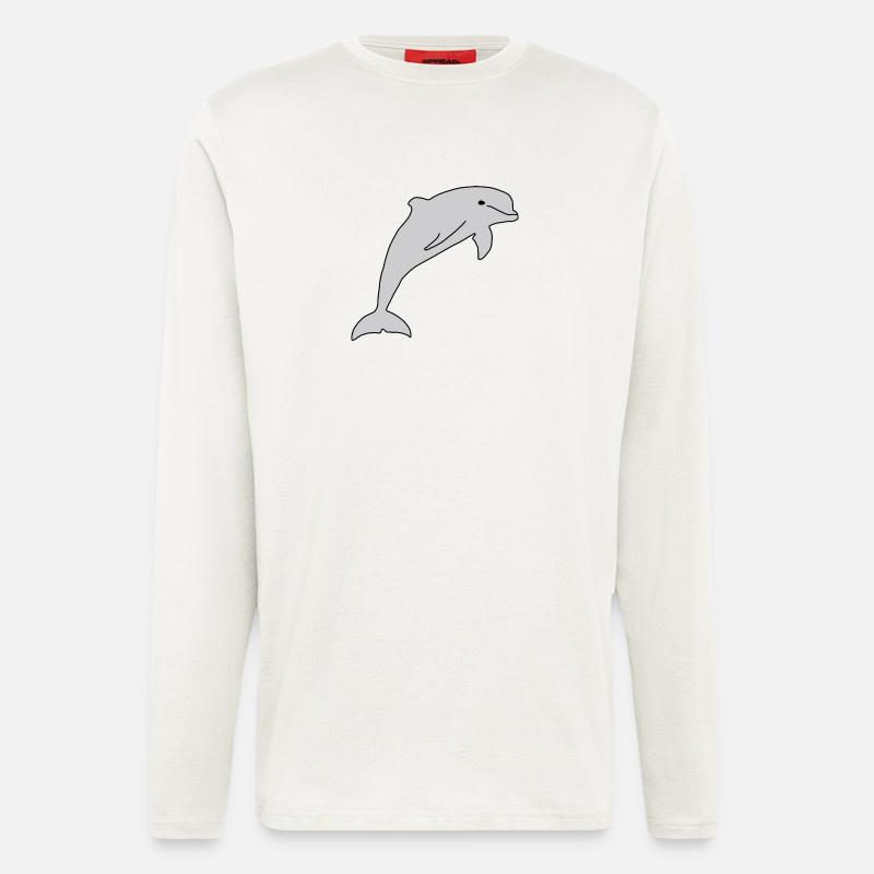 Dolphin - Langarmshirt - made by SPREAD  - OFF WHITE