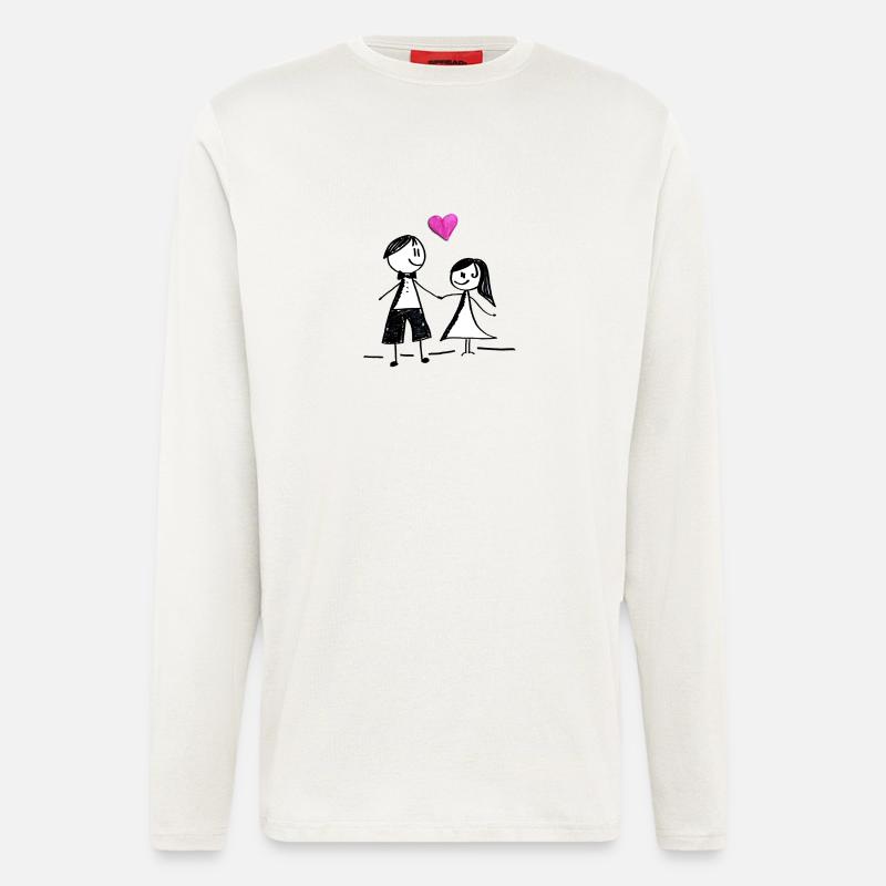 Liebe ist ... - Langarmshirt - made by SPREAD  - OFF WHITE