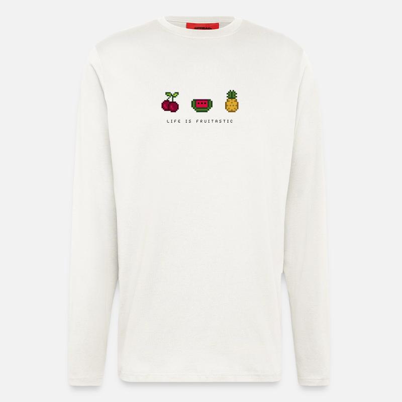 life is fruitastic - Longsleeve - made by SPREAD  - OFF WHITE