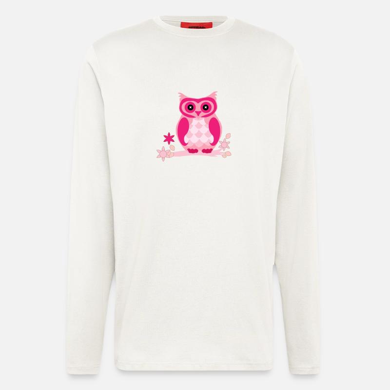Owl comic - Longsleeve - made by SPREAD  - OFF WHITE