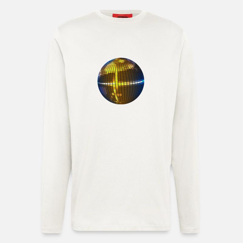 Disco Kugel - Langarmshirt - made by SPREAD  - OFF WHITE