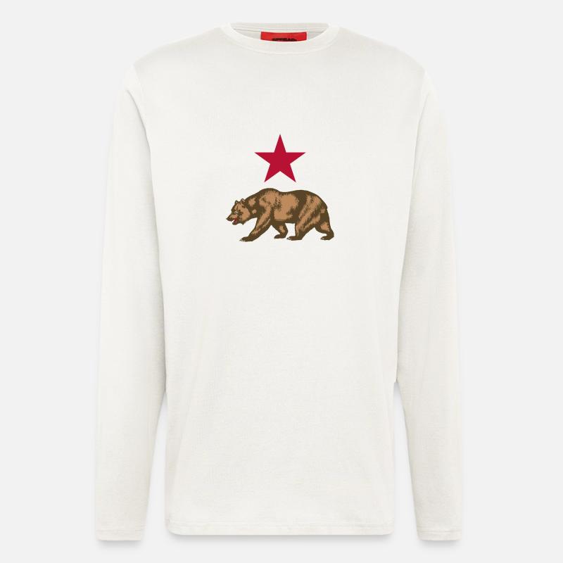 california - Langarmshirt - made by SPREAD  - OFF WHITE