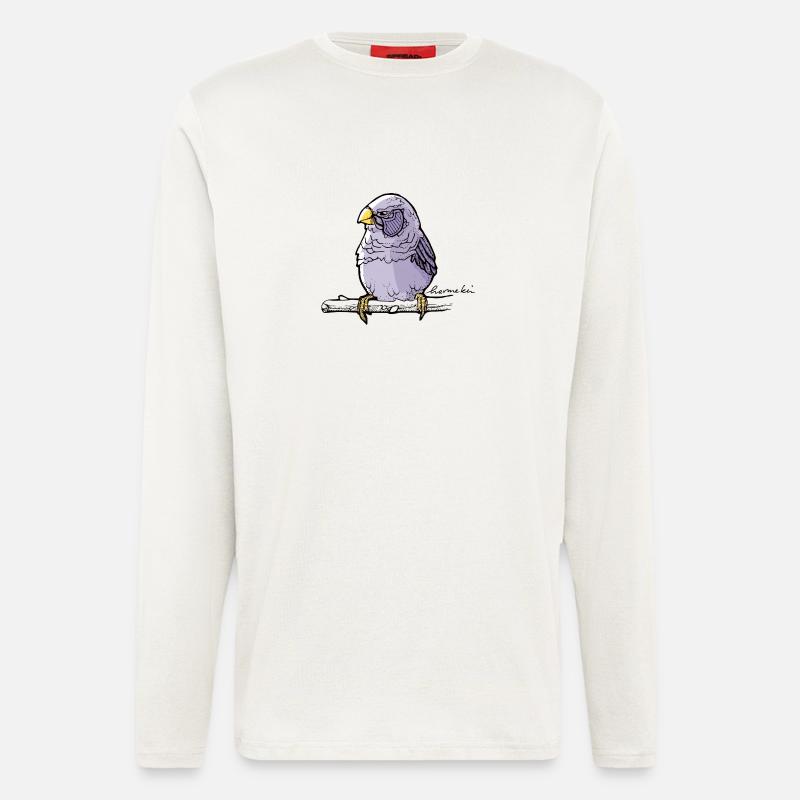 Der Spatz, Dein Freund - Langarmshirt - made by SPREAD  - OFF WHITE