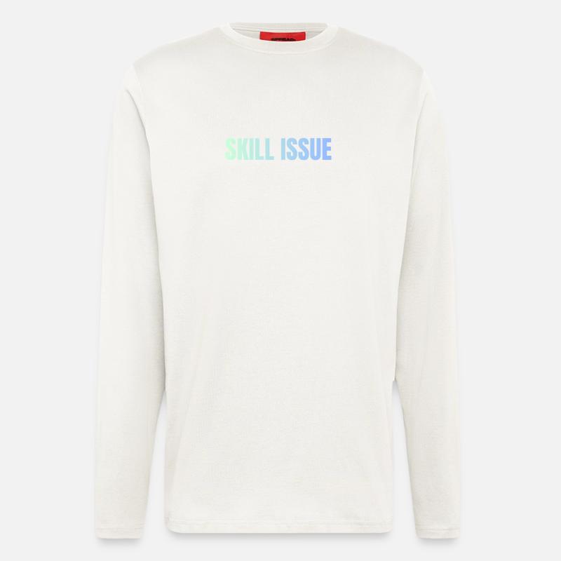 Skill Issue Gradient - Longsleeve - made by SPREAD  - OFF WHITE