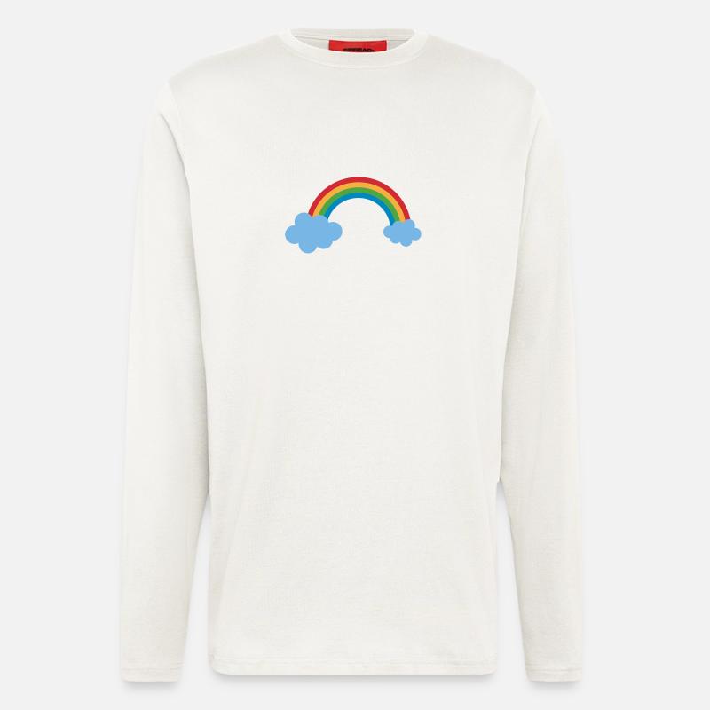 Regenbogen - Langarmshirt - made by SPREAD  - OFF WHITE