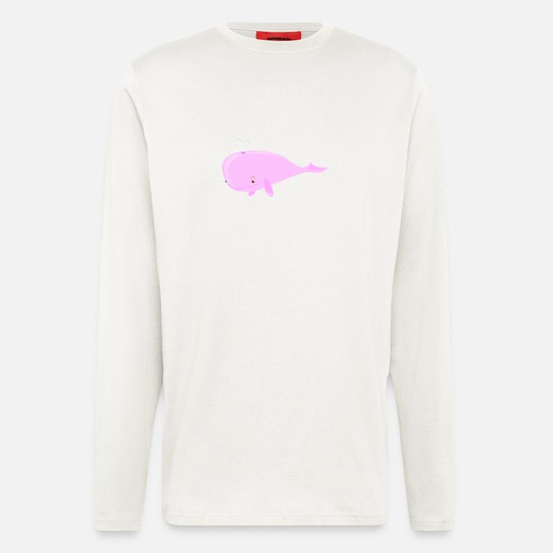 Wal Pink - Langarmshirt - made by SPREAD  - OFF WHITE
