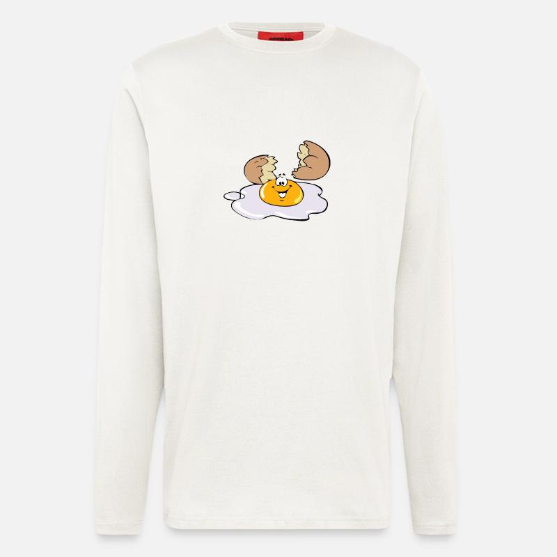Fried Egg Egg - Longsleeve - made by SPREAD  - OFF WHITE
