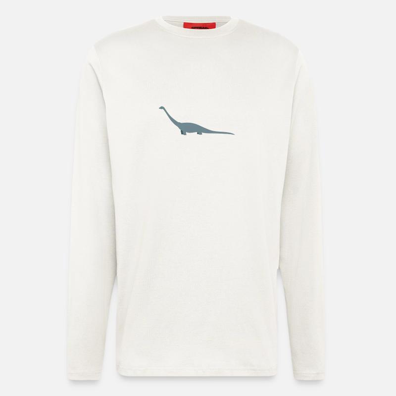 Dinosaurs: Comic Diplodocus - Longsleeve - made by SPREAD  - OFF WHITE