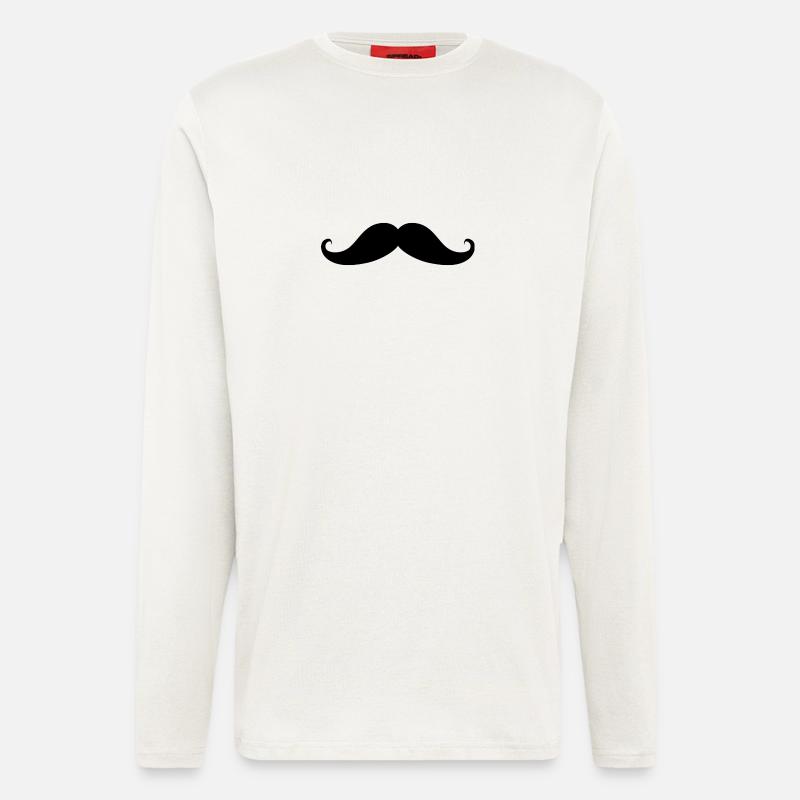 Schnurrbart - Langarmshirt - made by SPREAD  - OFF WHITE
