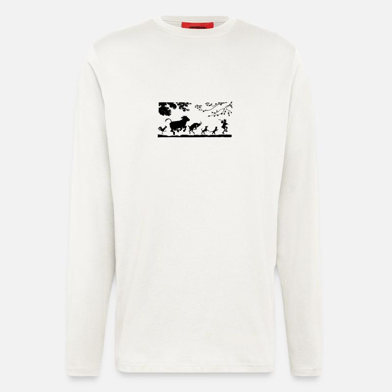 animals - Longsleeve - made by SPREAD  - OFF WHITE