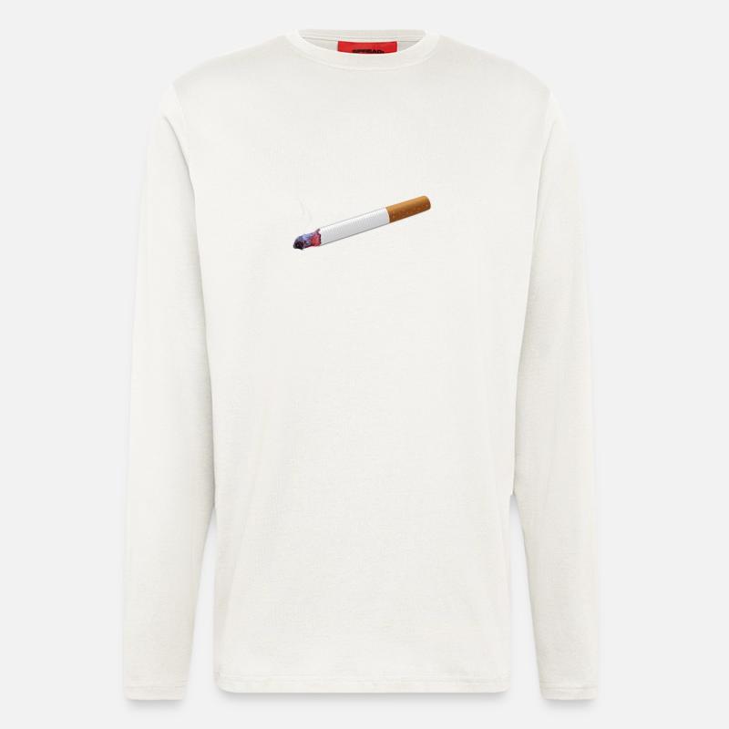 Zigarette - Langarmshirt - made by SPREAD  - OFF WHITE