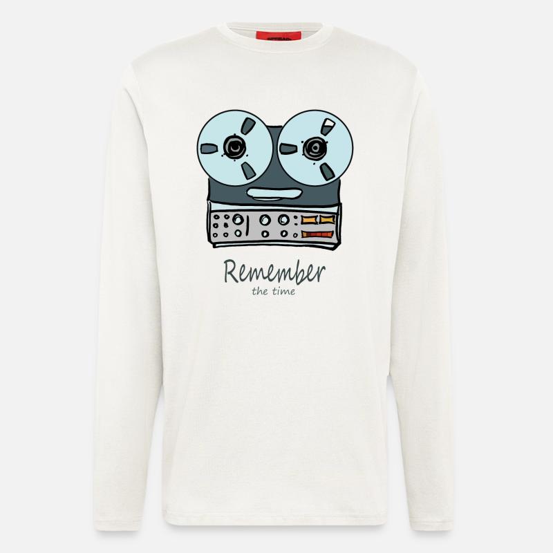 RememberTonband - Langarmshirt - made by SPREAD  - OFF WHITE