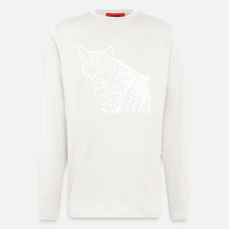 Cat White White Cats - Longsleeve - made by SPREAD - OFF WHITE