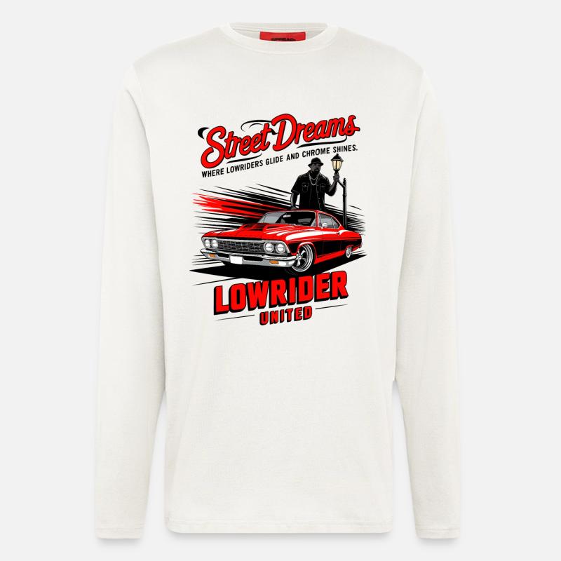 Lowrider Auto - Langarmshirt - made by SPREAD  - OFF WHITE