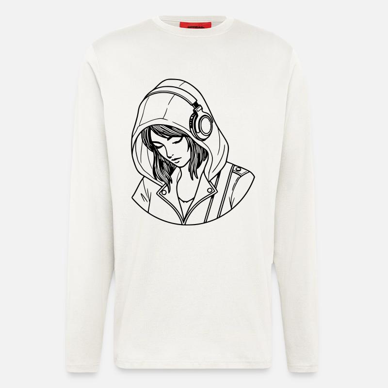 Frau Liebe Musik - Langarmshirt - made by SPREAD  - OFF WHITE
