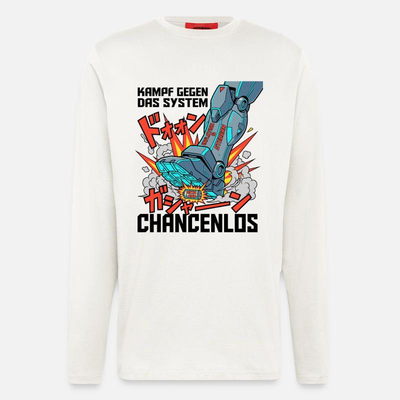 Kampf_Gegen_Das_System - Langarmshirt - made by SPREAD  - OFF WHITE