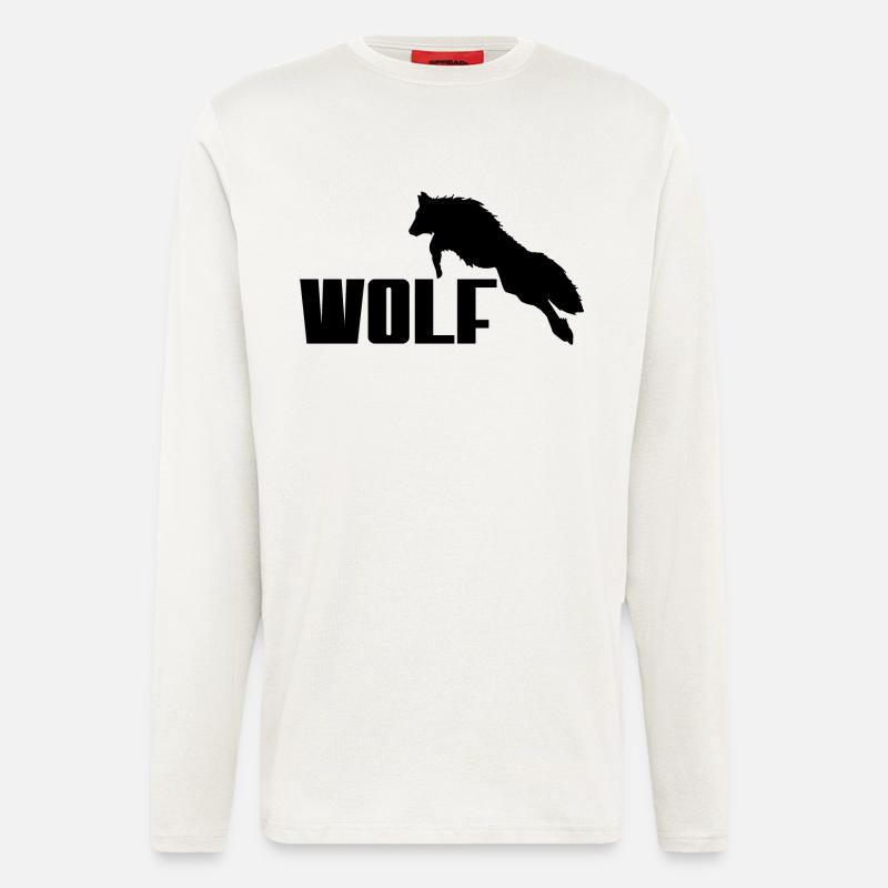 Wolf logo - Longsleeve - made by SPREAD  - OFF WHITE