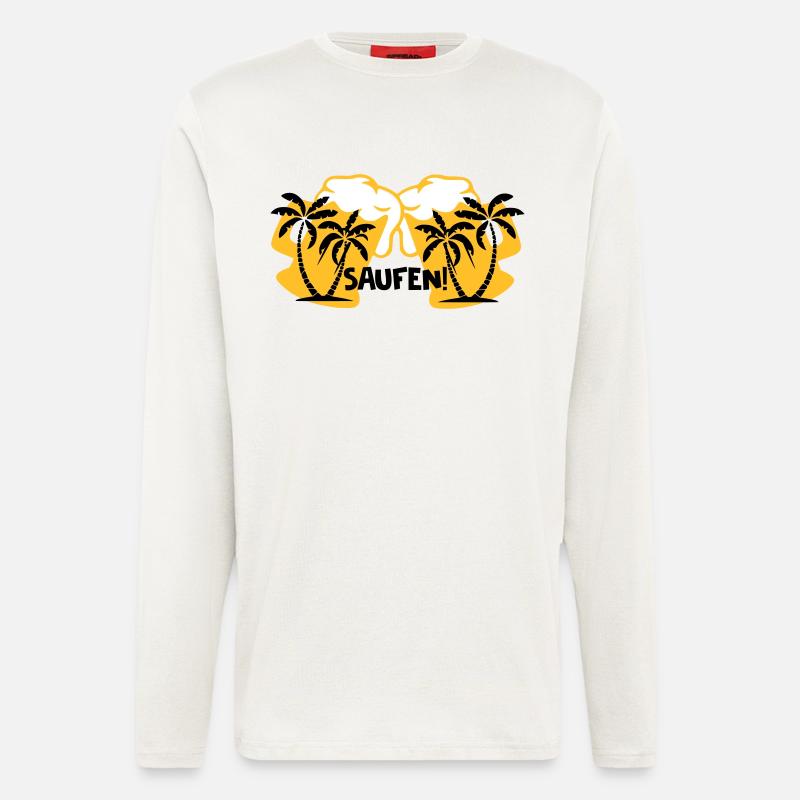 Saufen! - Langarmshirt - made by SPREAD  - OFF WHITE