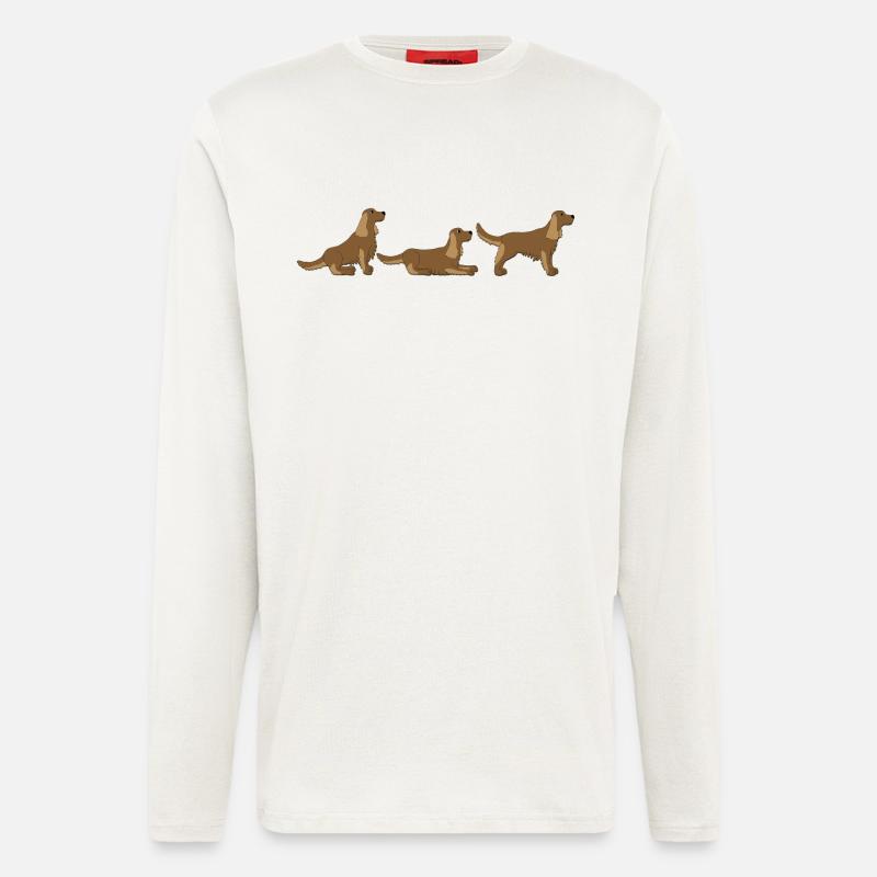 place get Cocker Spaniel - Longsleeve - made by SPREAD  - OFF WHITE