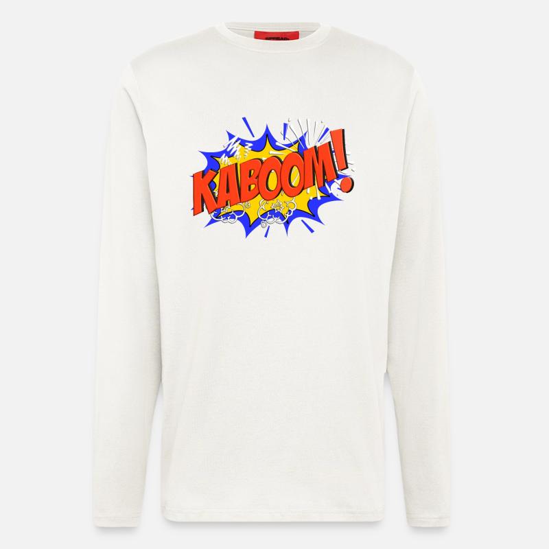 KABOOM Comic KABOOM! - Langarmshirt - made by SPREAD  - OFF WHITE