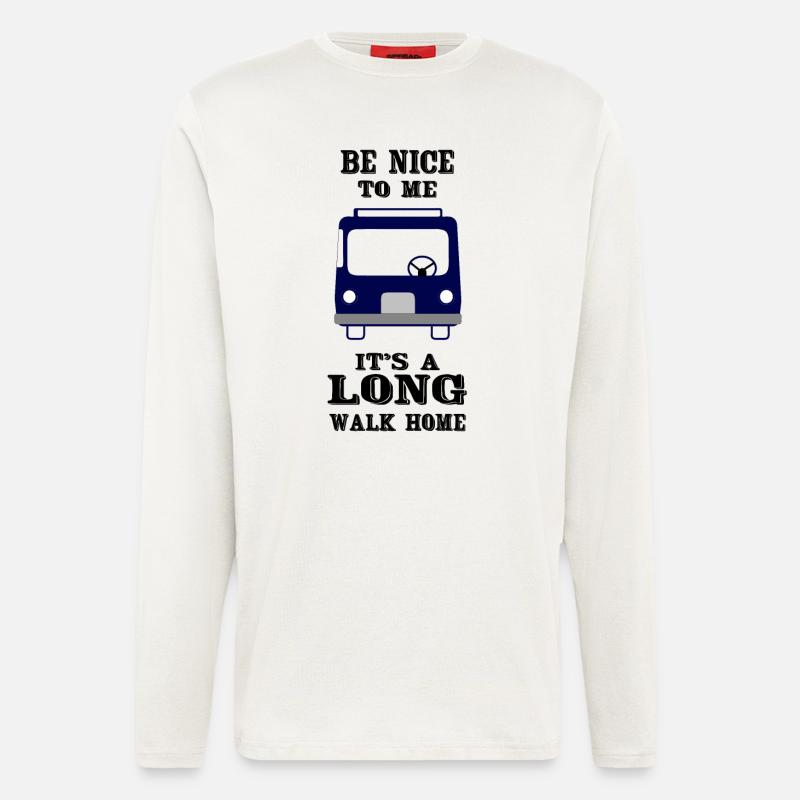 Busfahrer - Langarmshirt - made by SPREAD  - OFF WHITE