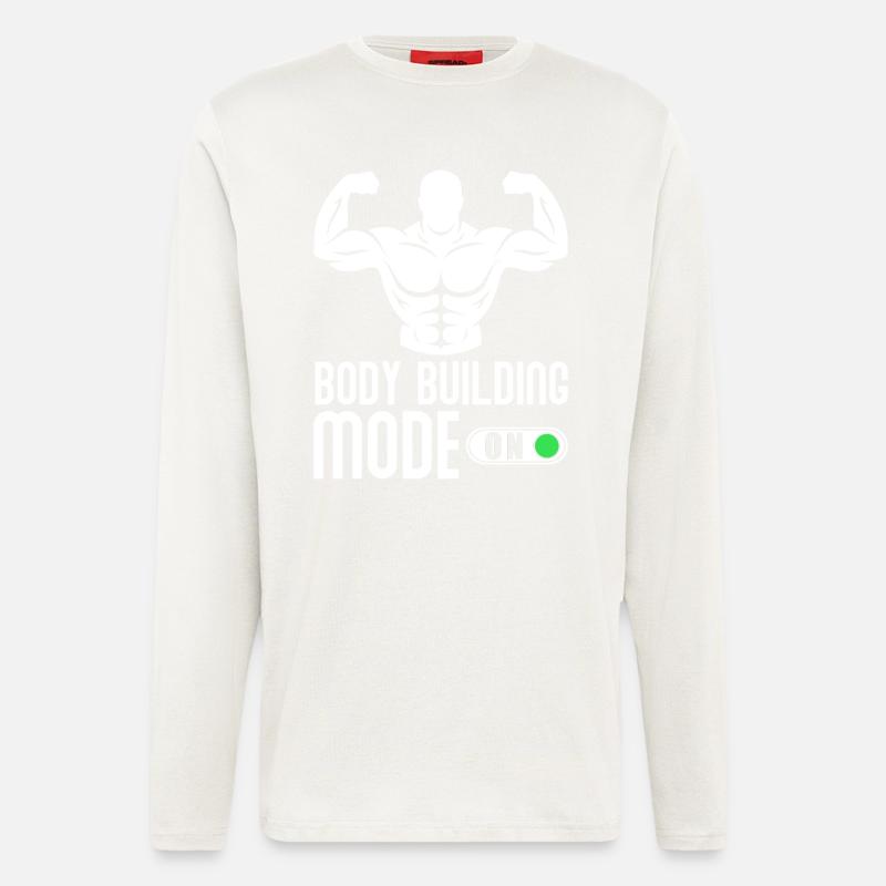 Bodybuilder Body building - Longsleeve - made by SPREAD  - OFF WHITE