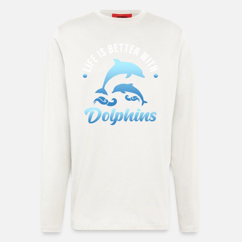 Delfin - Langarmshirt - made by SPREAD  - OFF WHITE