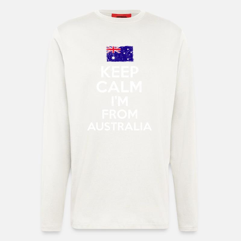 Australia Keep Calm - Langarmshirt - made by SPREAD  - OFF WHITE