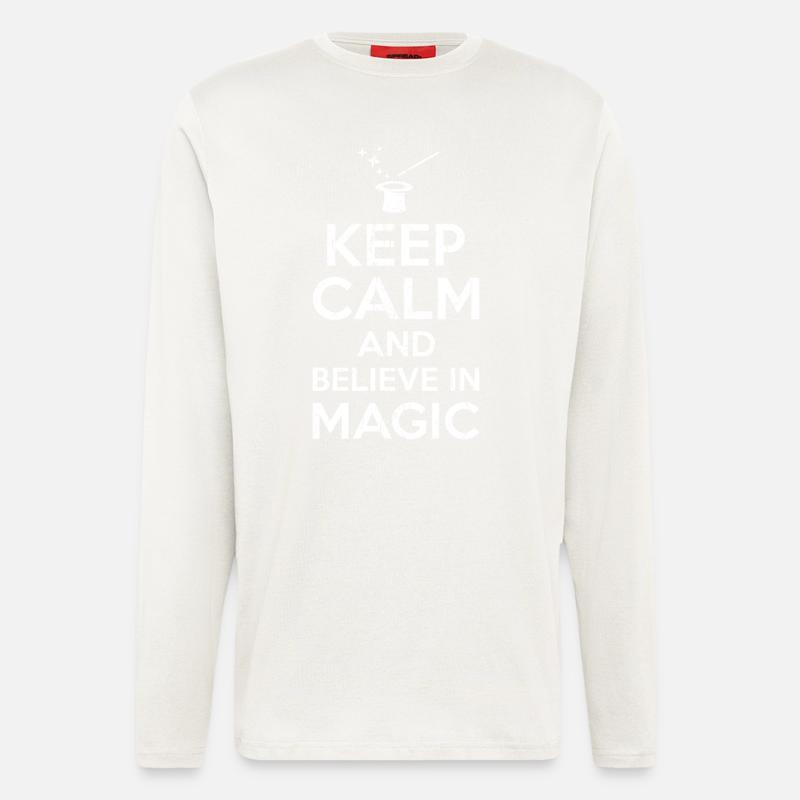 Geschenk für Zauberer - Langarmshirt - made by SPREAD  - OFF WHITE