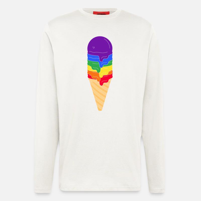 LGBTQ Eis - Langarmshirt - made by SPREAD  - OFF WHITE