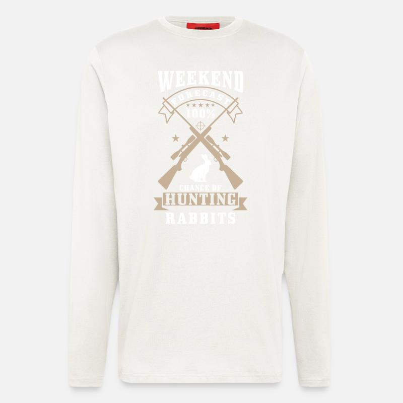 Rabbit Hunter Saying - Longsleeve - made by SPREAD  - OFF WHITE