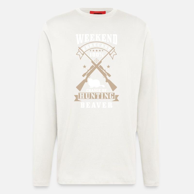 Bieber Jäger saying - Longsleeve - made by SPREAD  - OFF WHITE