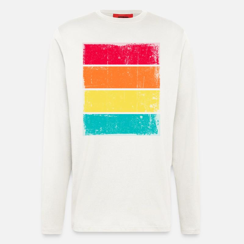 Sunset Grunge Hintergrund - Langarmshirt - made by SPREAD - OFF WHITE