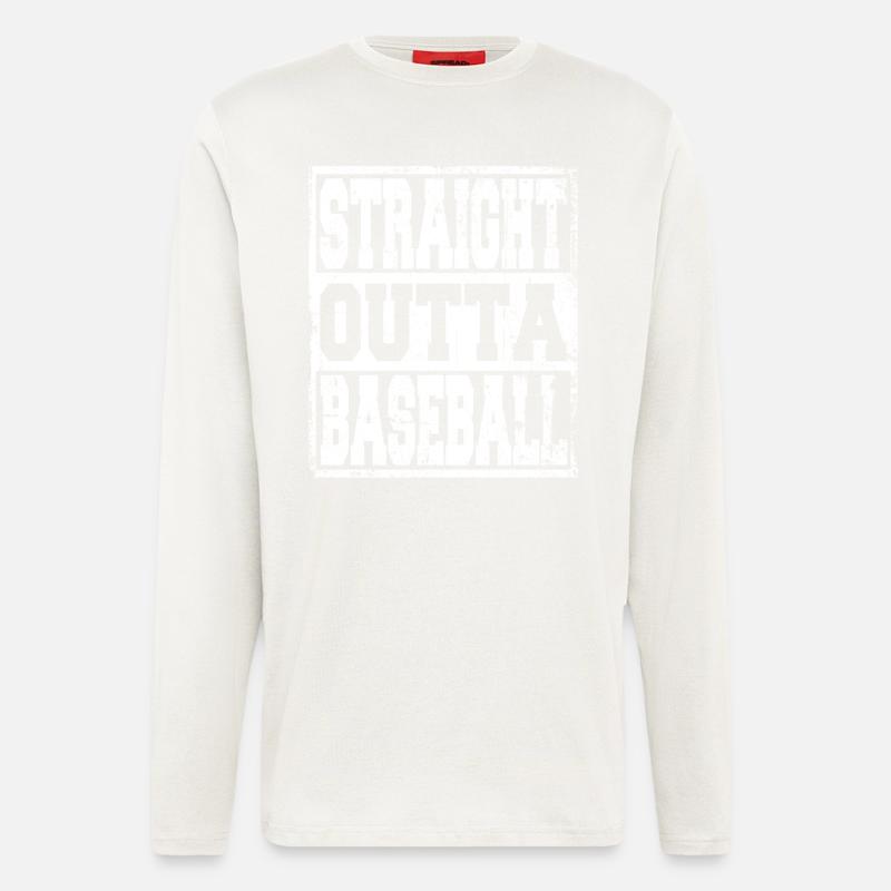 Baseball saying funny - Longsleeve - made by SPREAD - OFF WHITE