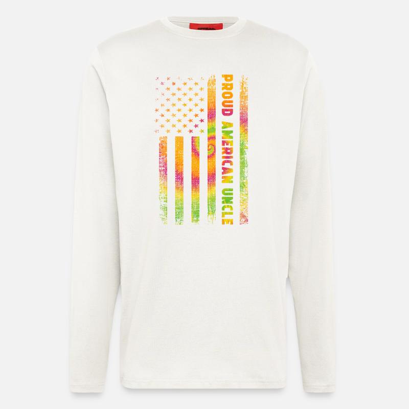 Amerika Onkel - Langarmshirt - made by SPREAD  - OFF WHITE