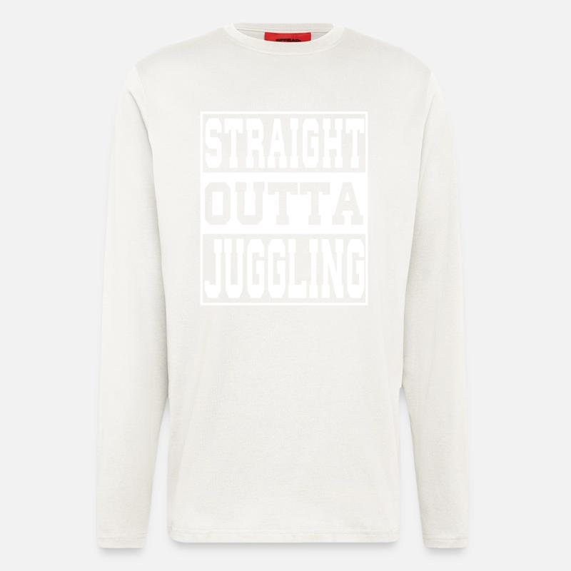 Juggling saying funny - Longsleeve - made by SPREAD  - OFF WHITE