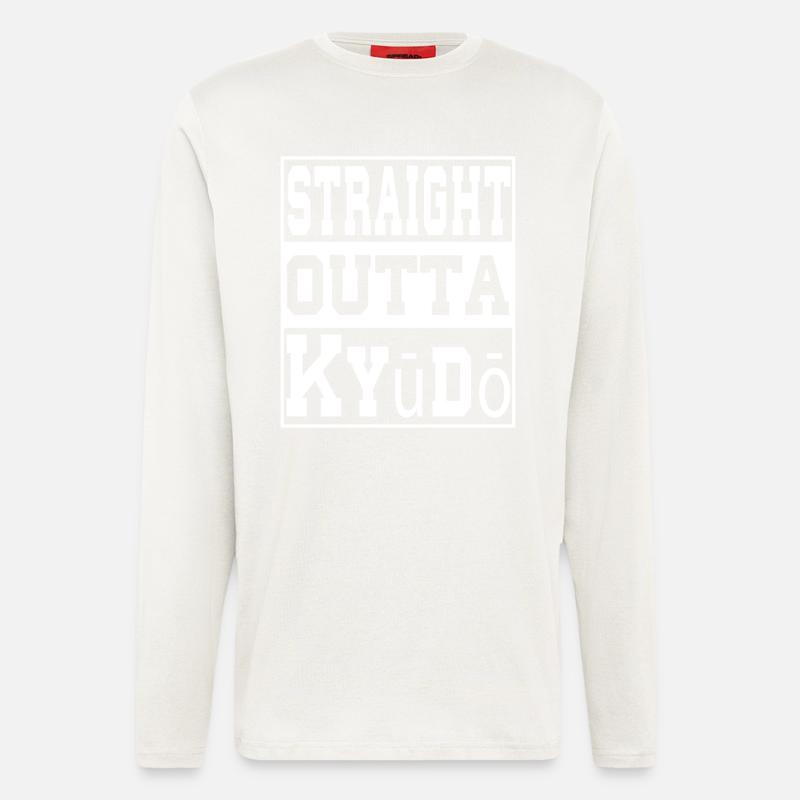 Kyūdō saying funny - Longsleeve - made by SPREAD - OFF WHITE
