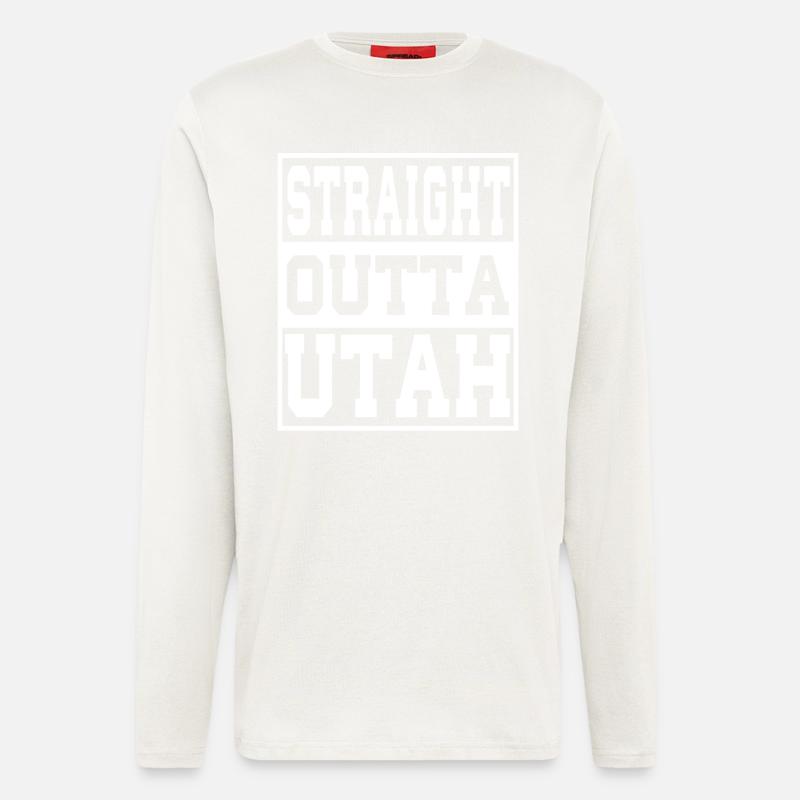 Utah Spruch Lustig Utah Geschenk - Langarmshirt - made by SPREAD - OFF WHITE