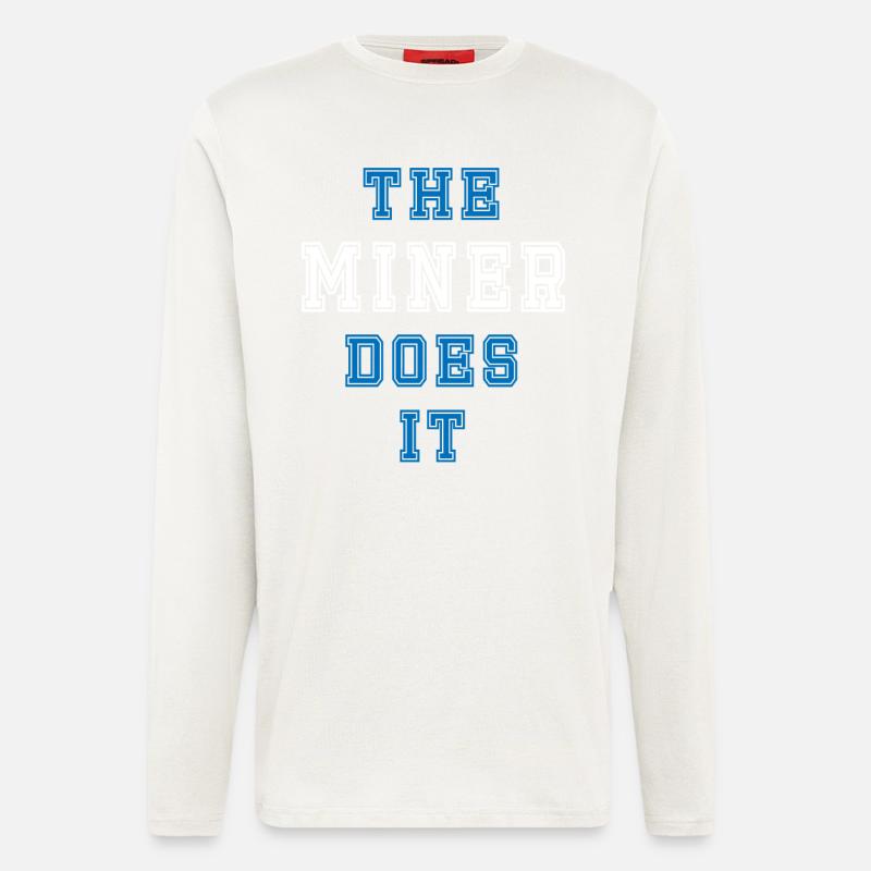 The Bergwerkarbeiter does it Bergwerkarbeiter - Langarmshirt - made by SPREAD  - OFF WHITE
