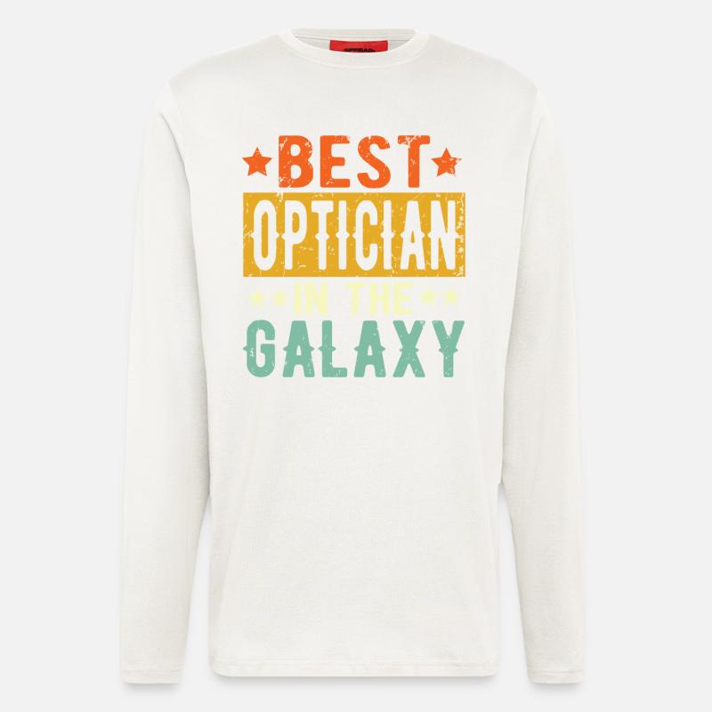 Best Optiker ever Optiker Geschenk - Langarmshirt - made by SPREAD  - OFF WHITE
