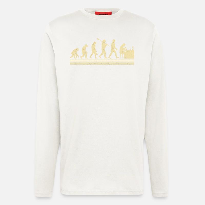 Chemiker-evolution - Langarmshirt - made by SPREAD  - OFF WHITE