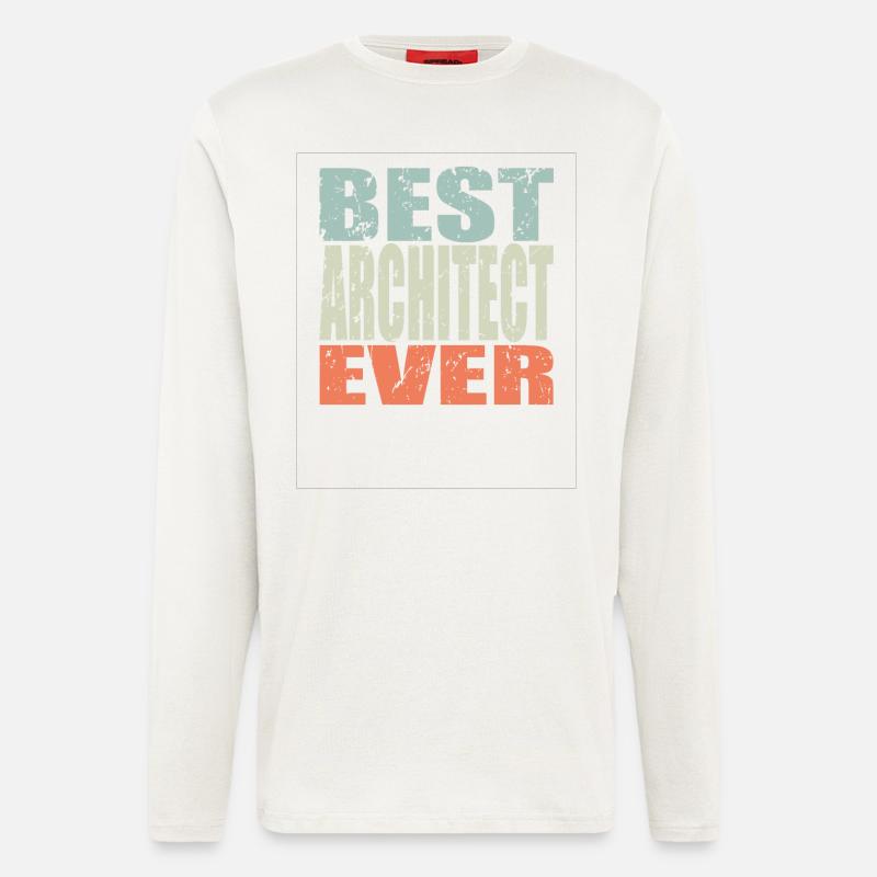 Best Architect ever Architect Gift - Longsleeve - made by SPREAD - OFF WHITE