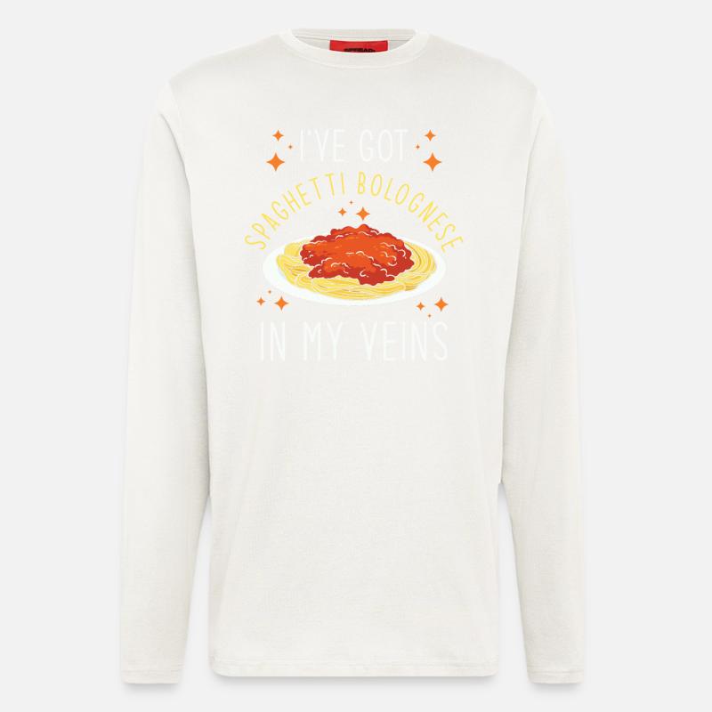 Spaghetti Bolognese - Langarmshirt - made by SPREAD  - OFF WHITE