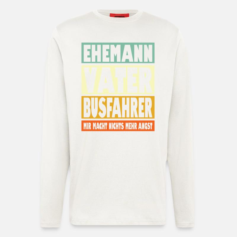 Bühnenbauer Vater Ehemann Held - Langarmshirt - made by SPREAD  - OFF WHITE