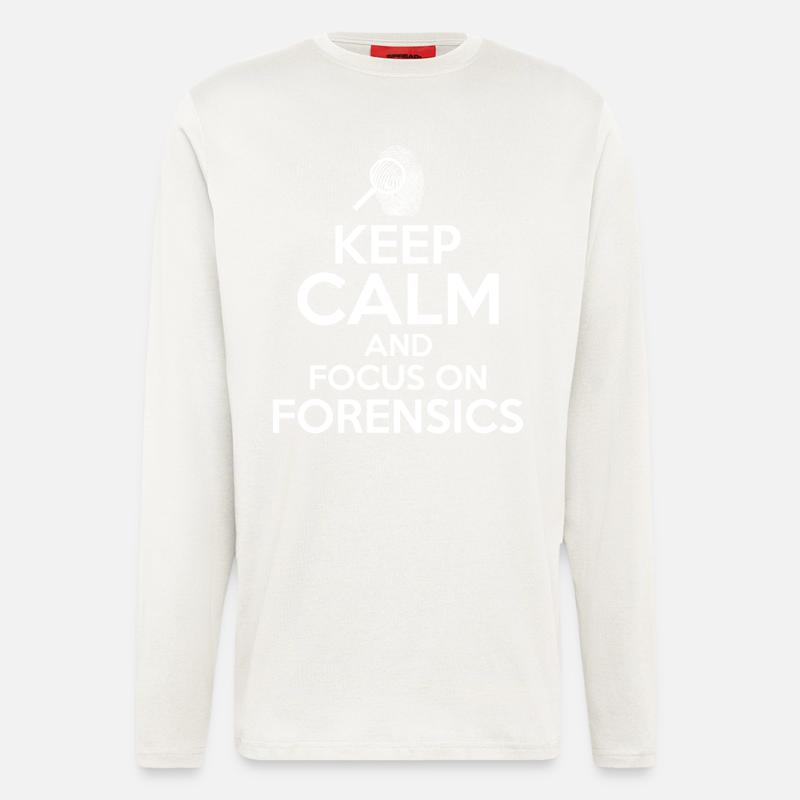 Forensiker Forensische Wissenschaft - Langarmshirt - made by SPREAD  - OFF WHITE