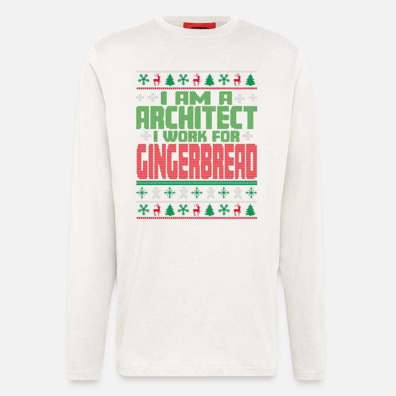 Architect Christmas Saying - Longsleeve - made by SPREAD  - OFF WHITE