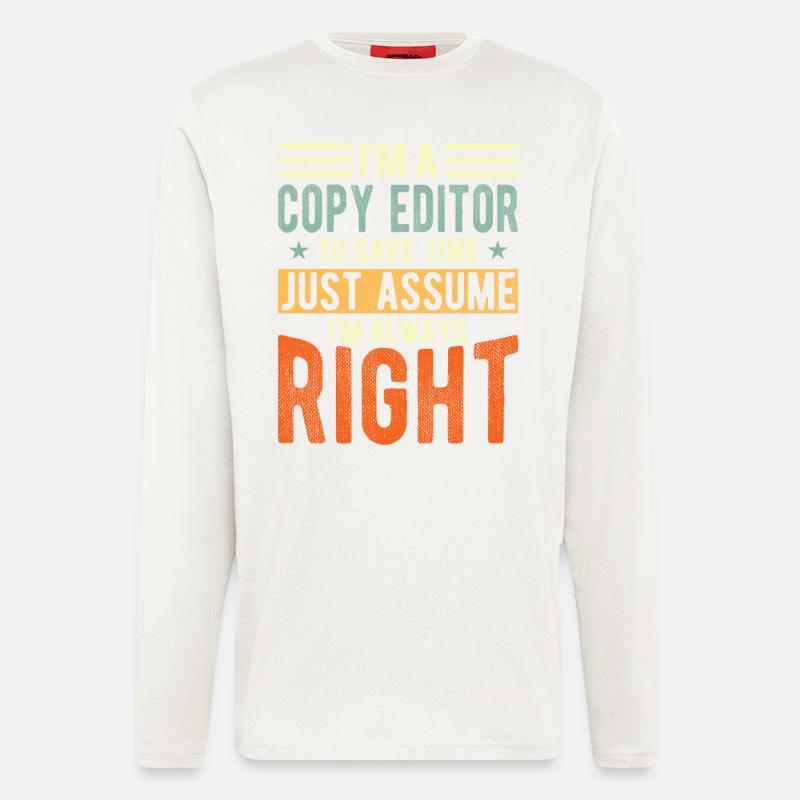 Redakteur - Langarmshirt - made by SPREAD  - OFF WHITE