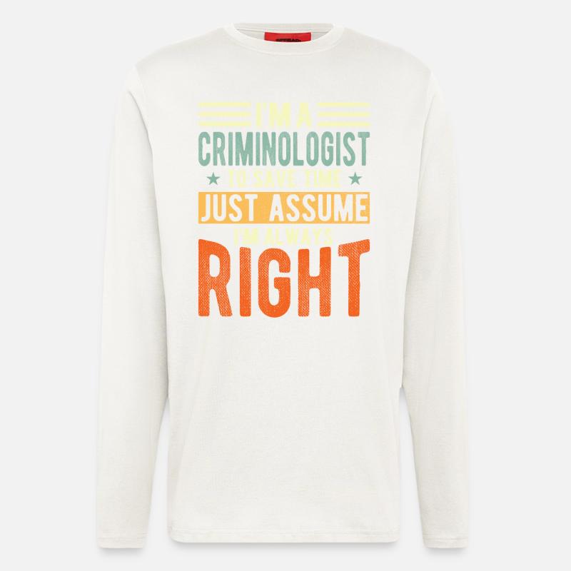 Criminologist - Longsleeve - made by SPREAD  - OFF WHITE
